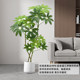 High-Quality Artificial Large-Leaf Umbrella Plant for Living Room Decoration, Luxurious Fake Tree with Green Leaves, Artificial Potted Plant