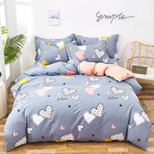 纯棉斜纹单件被套宿舍单双人被罩床上用品