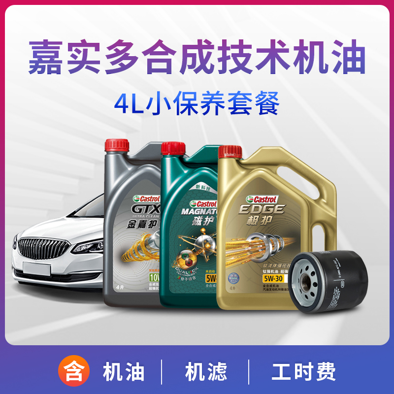 Castrol Gold Care Synthetic Technology Oil Small Maintenance Package