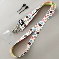 Прозрачная пленка +косой висящий [цветочный медведь] +2 маленькая черная веревка