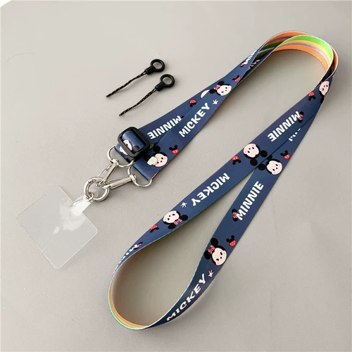 Сумка через плечо, мобильный телефон, креативный ремешок, прозрачные подтяжки, рабочий брелок, камера, защитная модная трендовая мультяшная длинная рация подходит для мужчин и женщин, популярно в интернете