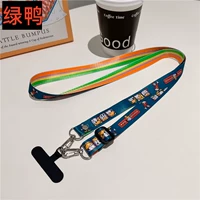 Наклонная висящая зеленая утка + черная Т-образный клип