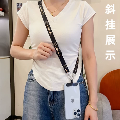 Трендовый мобильный телефон, длинный креативный ремешок, защитная подвеска, мультяшные карточки подходит для мужчин и женщин, фиксаторы в комплекте, защита при падении, популярно в интернете