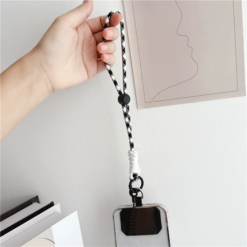 Короткий мобильный телефон, модный ремешок, трендовый брелок, наушники, защитная спортивная плетеная подвеска, креативная камера, городской стиль, защита при падении