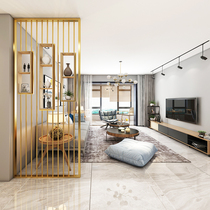 Simple modern wrought iron screen partition living room light luxury hollow entrance porch washstand partition wall decorative screen