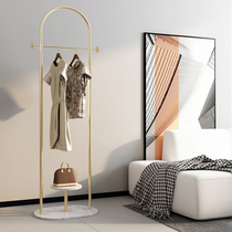  Coat rack Floor-to-ceiling simple modern wrought iron household bedroom creative metal hanger Light luxury storage clothes rack