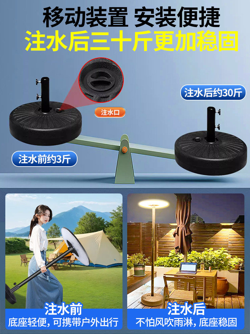 2025 New Solar-Powered Outdoor Home Garden Lights for Villas and Gardens, Movable Flying Saucer Human Body Sensor Lighting