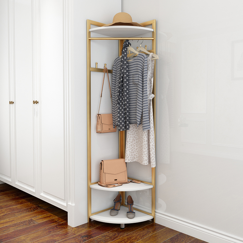 Corner Coat Cap Rack Minimalist Modern Standing Hanging Bag Rack Wall Corner Leaning Against Wall Floor Hanging Clothes Hanger Home Province Space