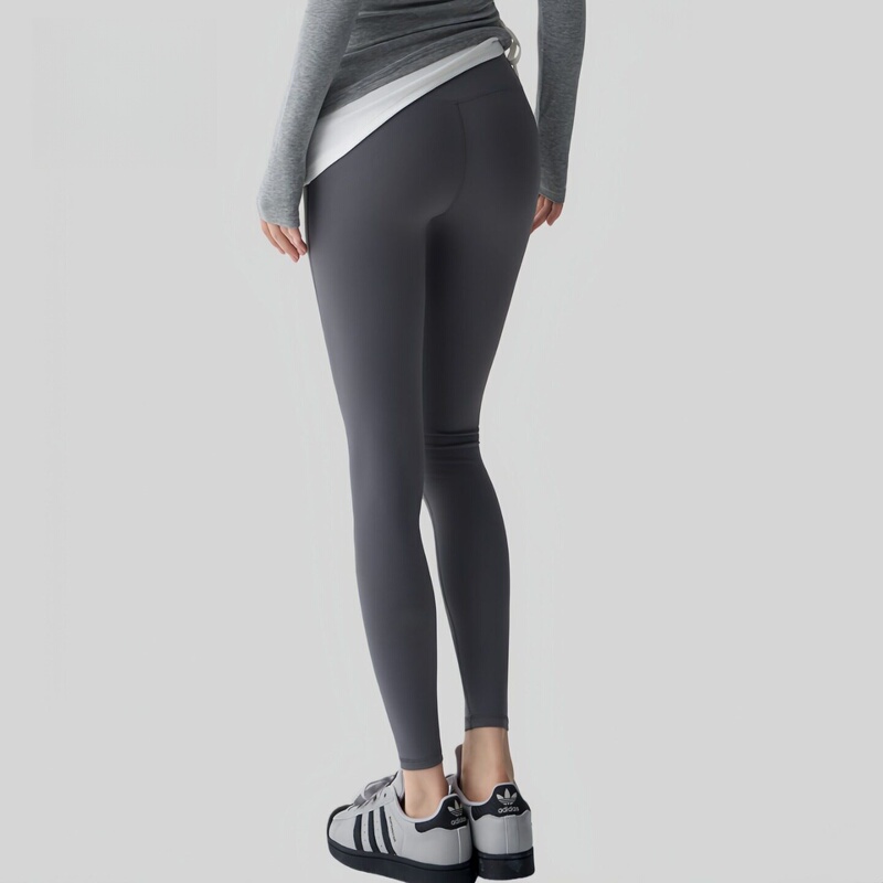 Nude-Feel Yoga Pants Peach Butt High-Waisted Butt-Lifting Sports Pants Pilates Fitness Pants Tight-Fitting Tummy Control Sports Pants