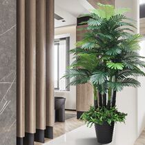 Suitable for living room floor-standing bionic fake green plants small potted home plants large ornaments bonsai decoration