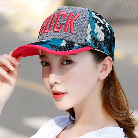 Mũ lưỡi trai nữ mùa hè phiên bản hàn quốc mũ lưỡi trai thể thao hoang dã mới mũ chống nắng mũ đi nắng mũ lưới mũ lưỡi trai - Mũ thể thao