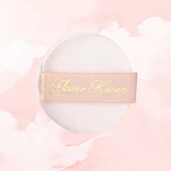 Flower Knows Powder Puff, Powder Compact, Loose Powder, Blush, and Cushion-Specific Ultra-Soft Powder Puff