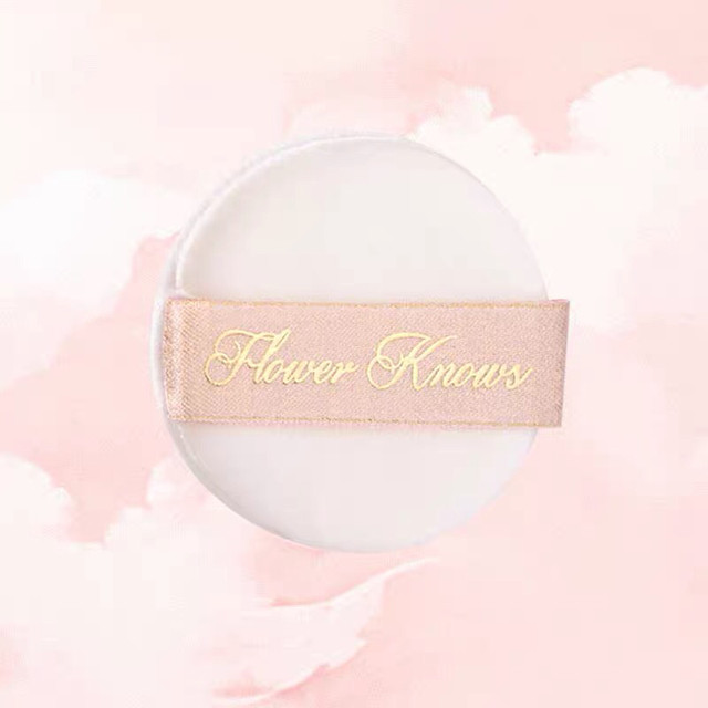 Flower Knows Powder Puff, Powder Compact, Loose Powder, Blush, and Cushion-Specific Ultra-Soft Powder Puff