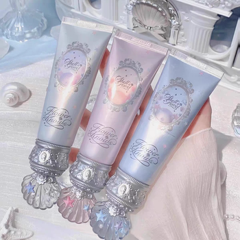 Flower Knows Shell Pearl Color-Adjusting Primer Moisturizing and Hydrating Non-Caking Pore Concealing Isolation Cream Brightening and Long-Lasting Makeup