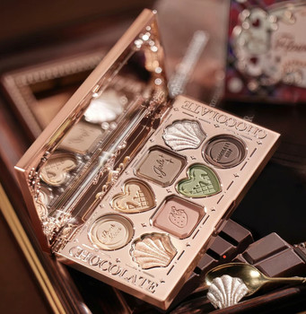 Flower Knows Chocolate Shop 8-Color Eyeshadow Soft and Silky Matte Chameleon Glitter