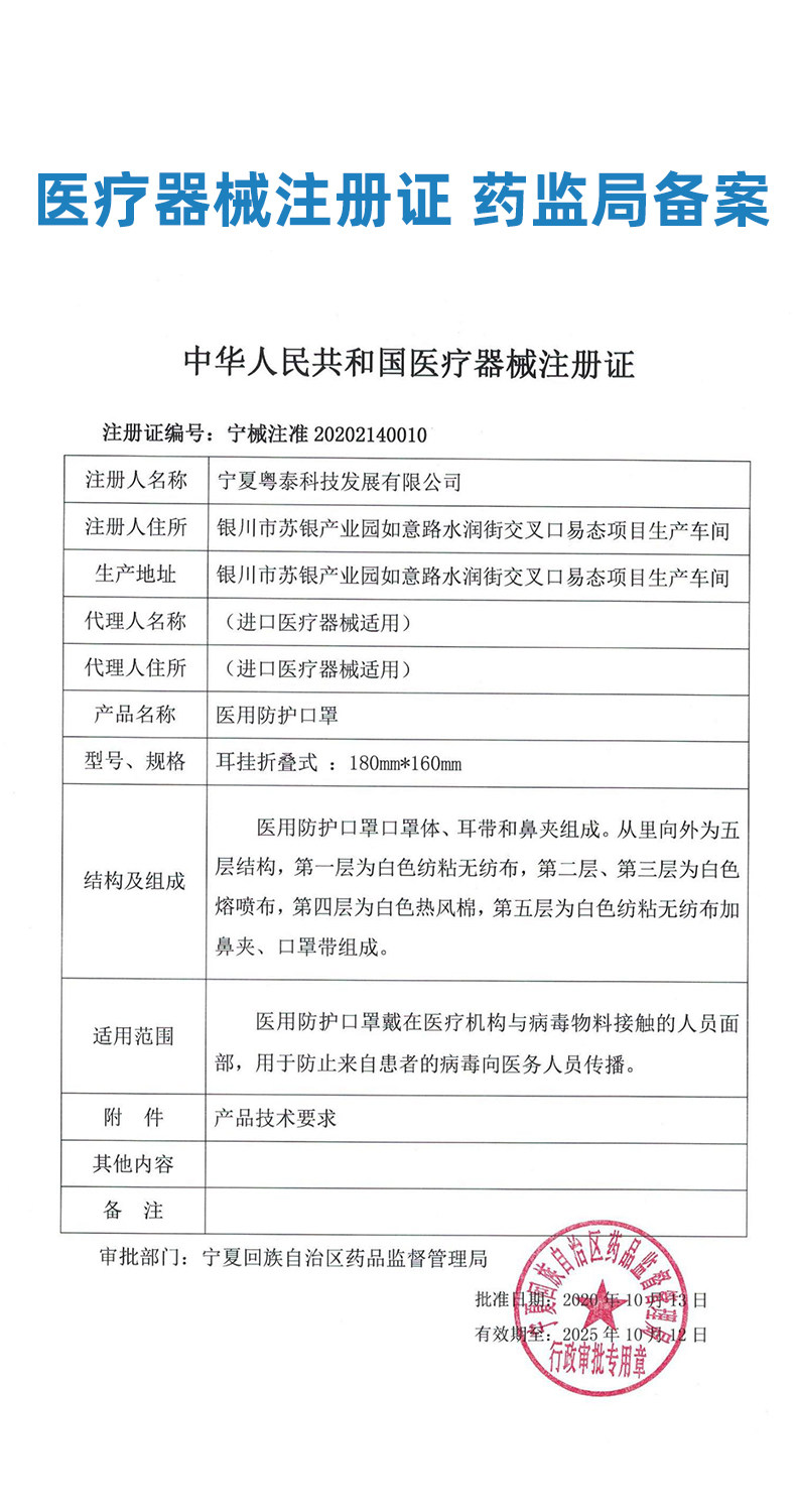 N95一次性医用防护口罩 20只 独立包装 图7
