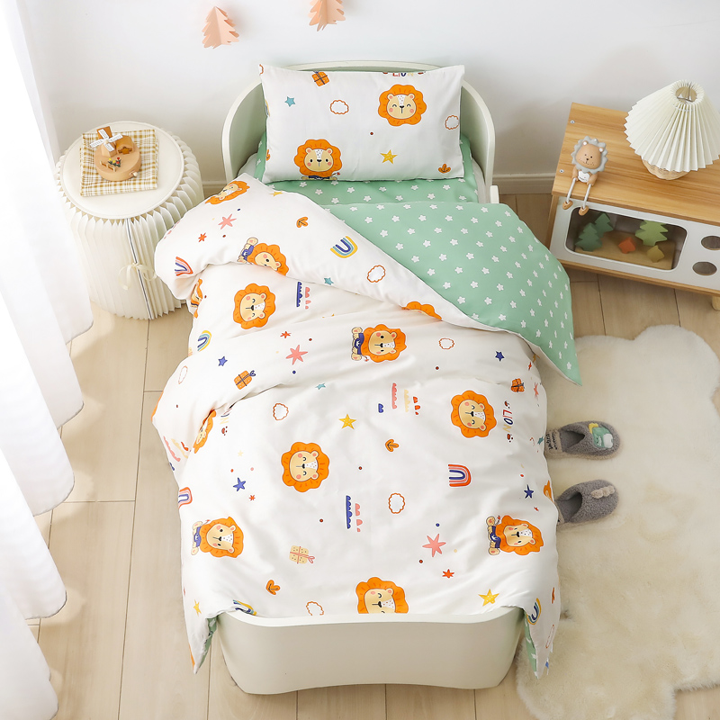 Pure cotton kindergarten quilt Three sets of baby's afternoon nap six sets of 60 full cotton autumn and winter quilted with garden special bed products-Taobao