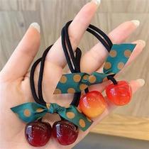 Korean version of net red B head rope rubber band tie hair rope leather sleeve hair accessories ball headwear simple fashion Hairband female