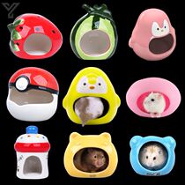 Totoro House Cooling House Hamster Ceramic Nest Golden Bear Sleeping Nest Flower Brocade Hamster Nest Ice Shell Summer Supplies