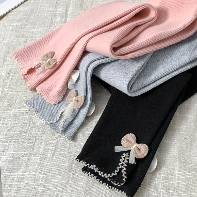 Girl Inside Hitch Pants Spring Autumn 2022 New Small Children Han Edition Foreign Pie Pants Baby Spring Dress Outside Wearing Thin Pants