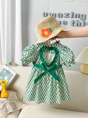 Girls' Dress 2021 Summer New Children Children's Chinese Style Flower Princess Dress Female Baby Summer Dress Korean Skirt