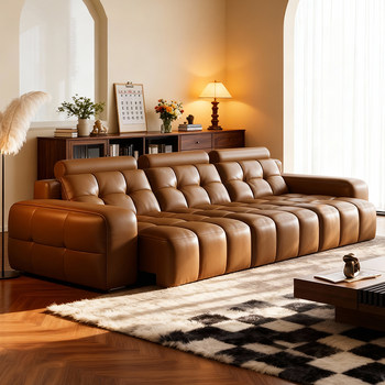 Lawrence leather electric sofa for large and small households