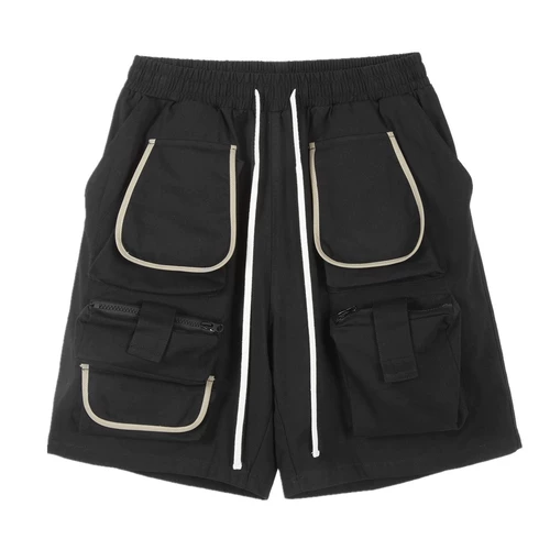 Шорты, спортивные штаны для отдыха, в американском стиле, свободный прямой крой