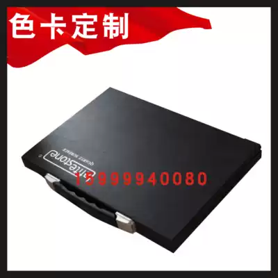 Portable ceramic tile ecological board whole cabinet model Book folding floor paint color card diatom mud sample clip customized