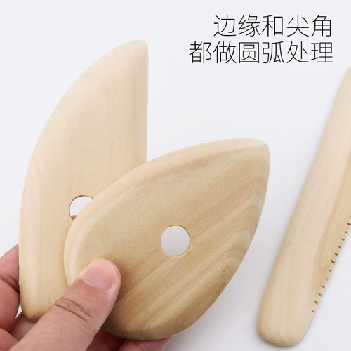 Глина, деревянный комплект, 5 шт