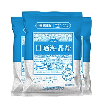 【海原味】加碘食用盐5袋装[10元优惠券]-寻折猪