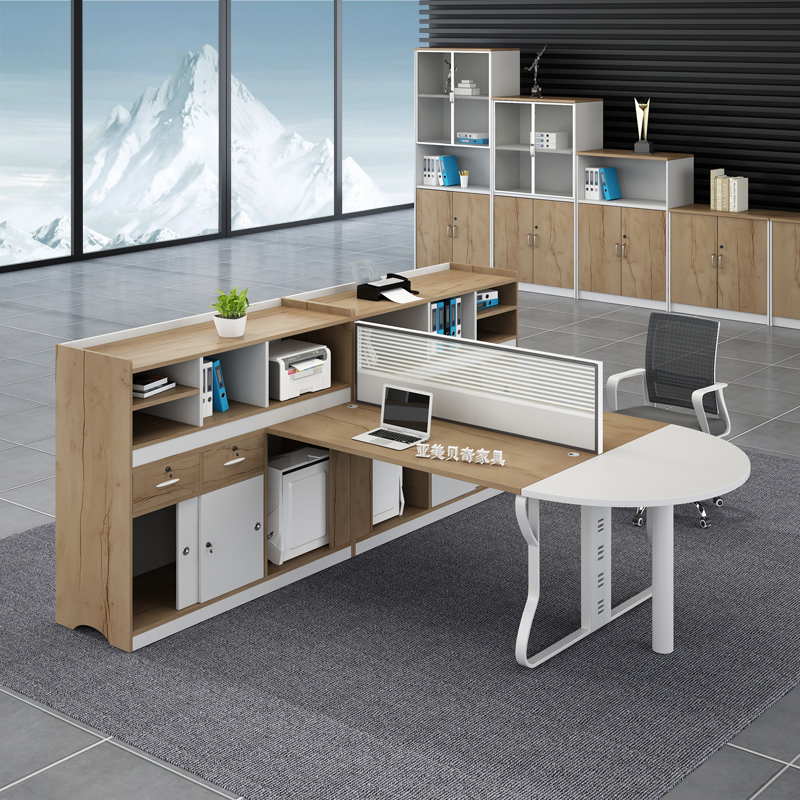 Staff table screen office chair combination 4-person office furniture office desk card seat two-person financial desk