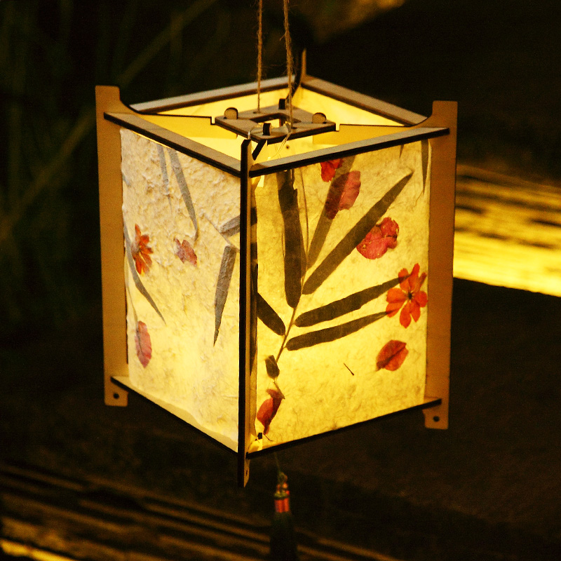 Mid-Autumn Festival Creative Lantern Materials Bag Handicrafts for Handicrafts Children's Hand Diy Flower Light Decoration