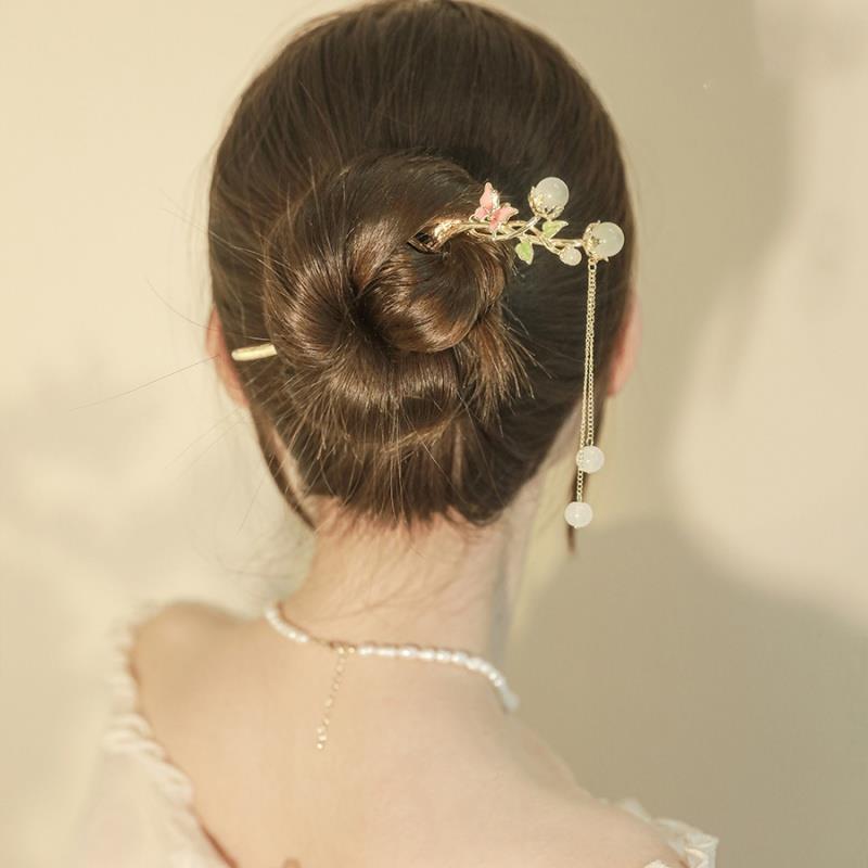 New Chinese Crystal Flow Soda Sense Disc Hard-style Antique and Hangrobe Accessories Headgarment