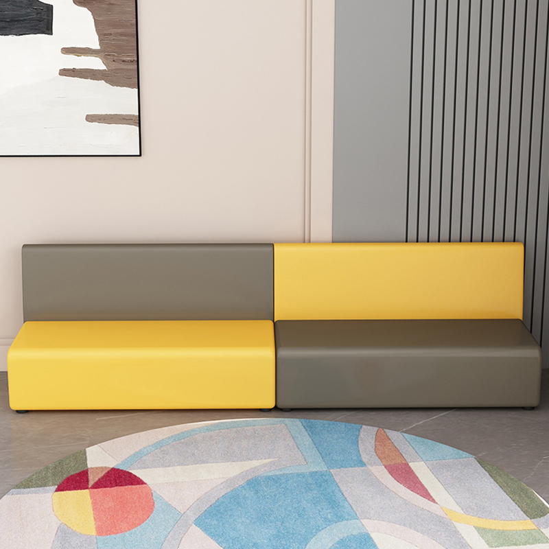 Kindergarten early education center creative training institution tutoring class painting room special-shaped rectangular sofa seat combination