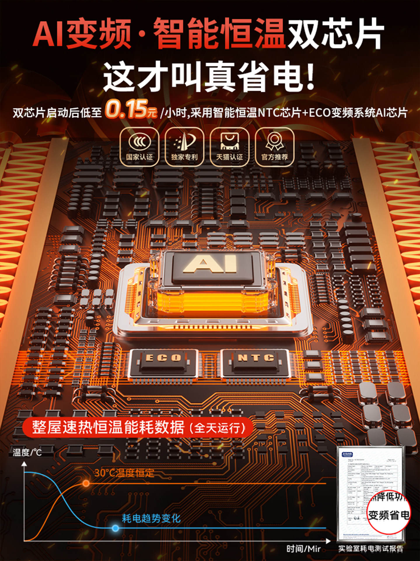 New Bathroom Heater, Waterproof for Home Use, Baby Bath Air Conditioner, Winter Bathroom Special