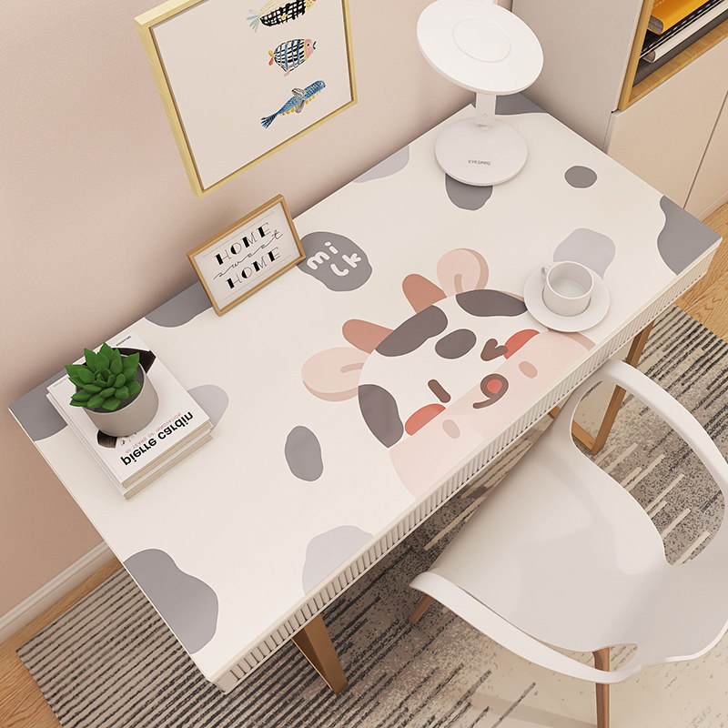 Special desk cushion for children Students Cute Ins Wind Cartoon Desk Tablecloths Waterproof Wash-Free Thickened Pvc Desks Mat