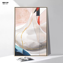 Modern minimalist abstract hand-painted oil painting Nordic living room fresh decorative painting sofa background porch aisle bedside painting