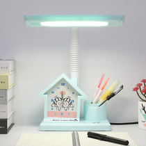 Alarm clock integrated childrens desk lamp learning special plug-in desk eye protection lamp for primary and secondary school students to write homework to prevent myopia