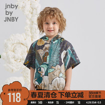 Jiangnan Cloth Clothing Summer Clothing Discounts Male And Female Child Casual Lianhood Childrens Shirt Short Sleeve Shirt Clear Barn