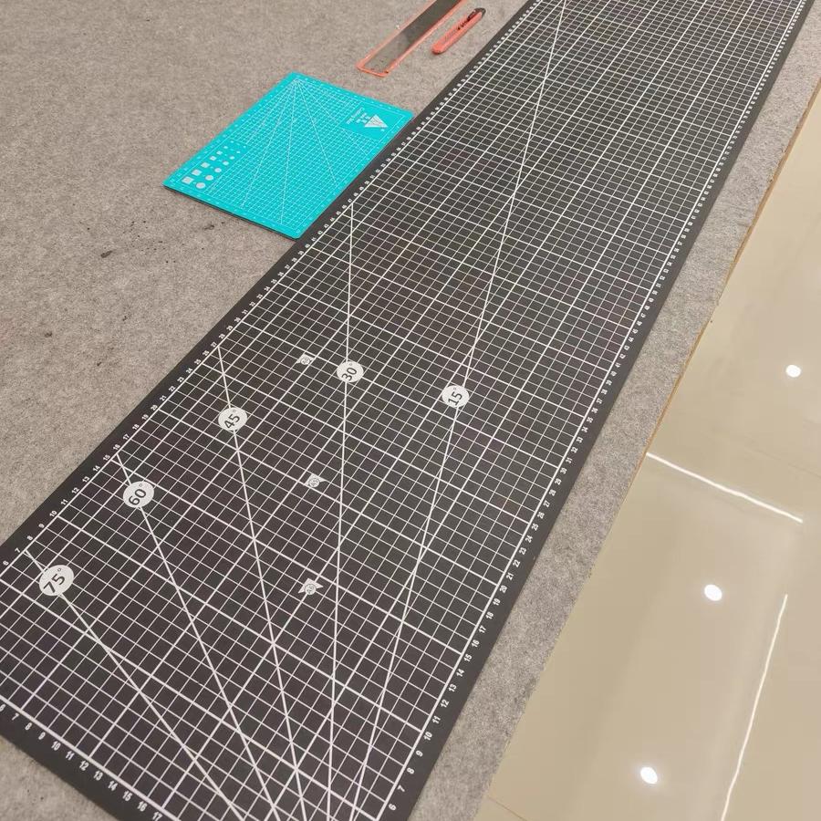 A0 ハンドメイド 大型カッティングパッド 0.45*1.2m PVC 両面スケール彫刻模型塗装カッティングナイフ