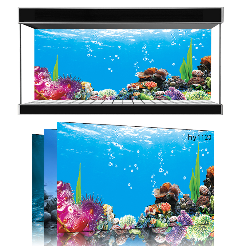 Beauty Favorite to Do Fish Tank Background Marine Seabed World One Meter Sunshine Seawater Fish Tank Mural High-definition 3d