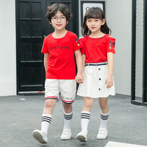 Primary school uniforms Summer performance suit 61 Childrens Day Banquerades Sport Red Custom Kindergarten Gardena