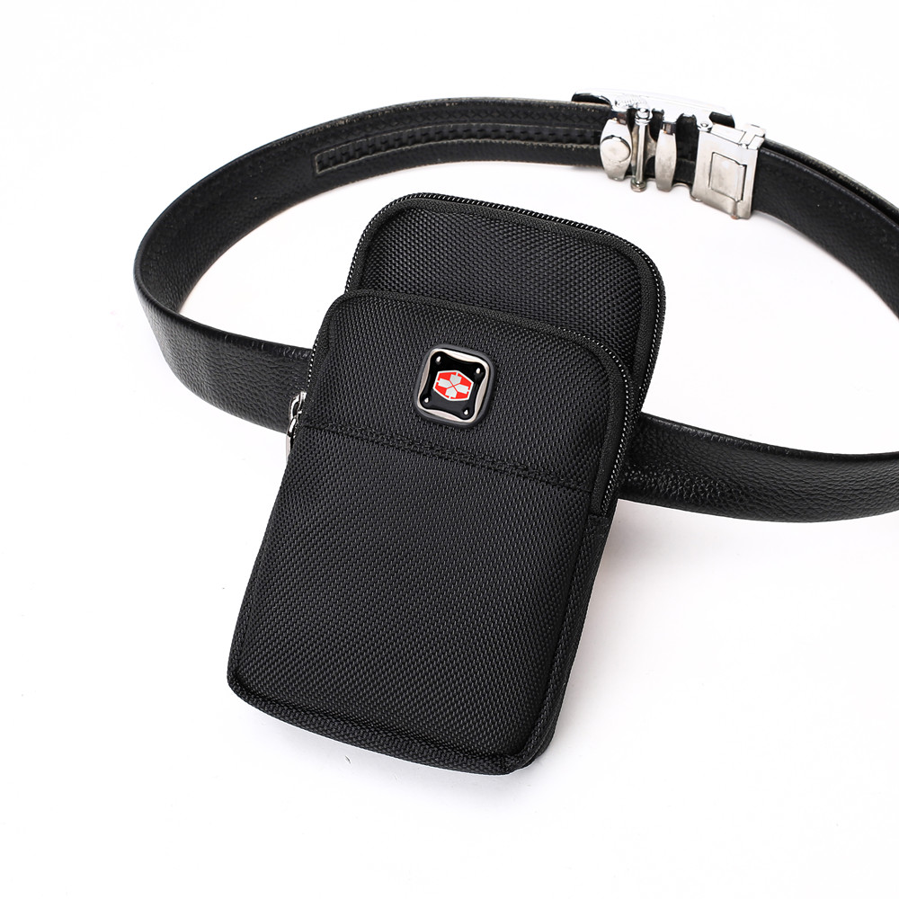 Swiss Army knife mobile phone bag men's belt construction work belt small coin purse canvas elderly mobile phone belt bag