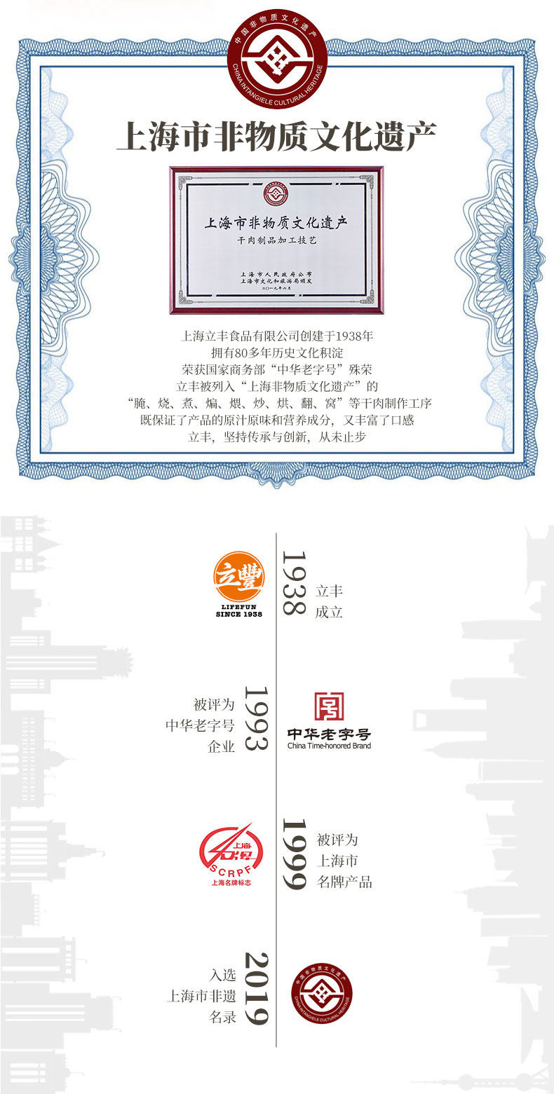 中华老字号 立丰 二八肥瘦 广式腊肠 250g*3件 图2