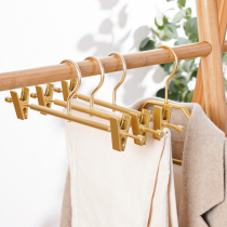 Incognito household pants rack Pants clip Space aluminum alloy hanger Skirt Hanfu clip Multi-functional strong storage rack