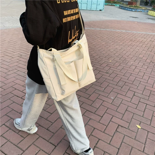 Водонепроницаемая сумка, шоппер, сумка на одно плечо, вместительный и большой тканевый мешок, сумка через плечо, универсальный брендовый ранец для школьников