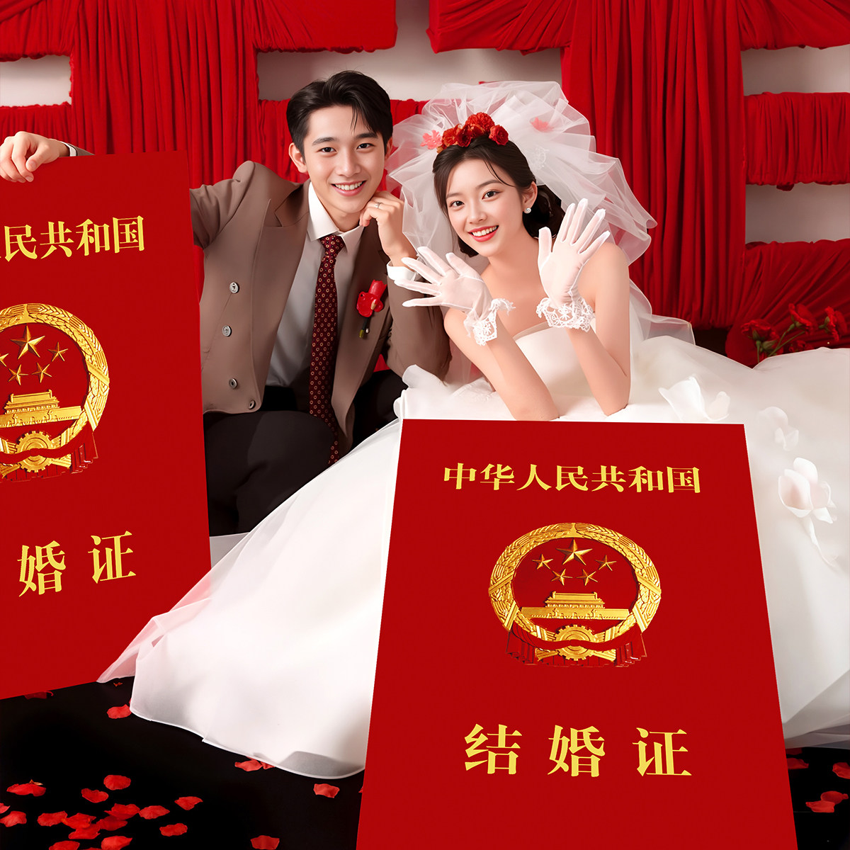 超大结婚证领证拍照道具!手举牌神器+创意摆拍新宠!-堵门-淘宝好物网