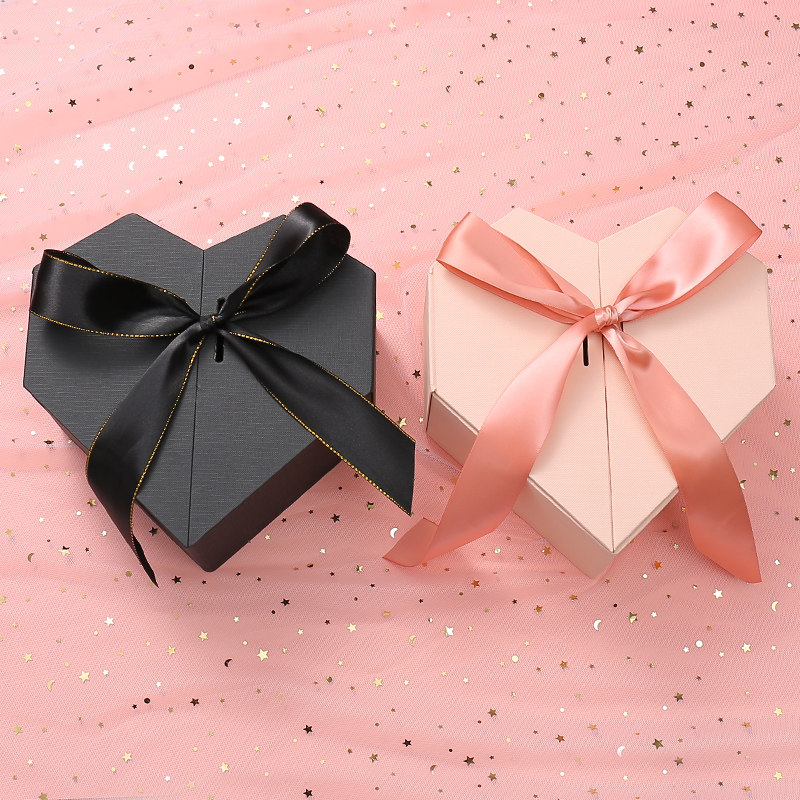 Heart-shaped Gift Box Empty Box Love Gift Box Send Girlfriend Birthday Gift Box Ritual Sensation Lipstick Gift Box Girl