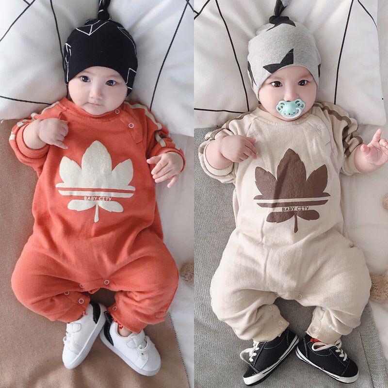 British next kid baby jumpsuit autumn newborn cotton tide brand romper spring and autumn baby long-sleeved romper