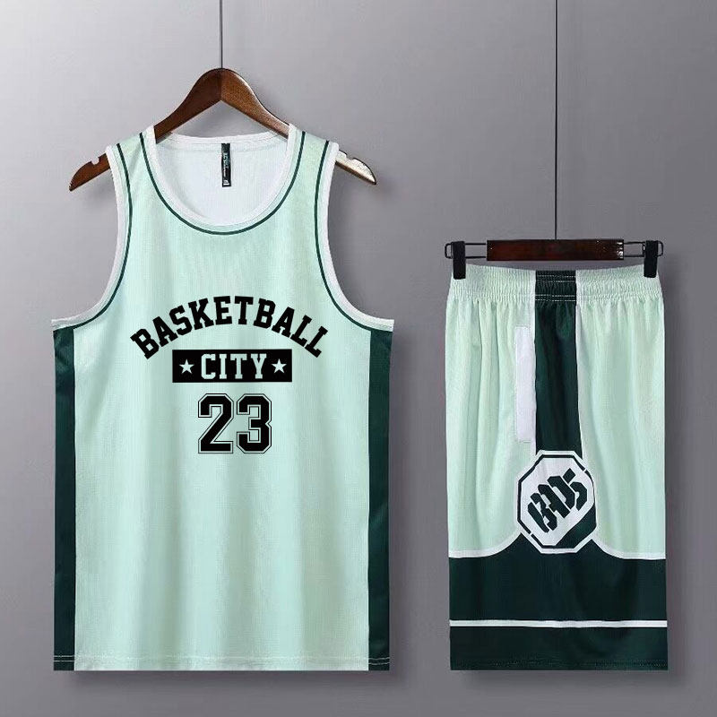 Green Customized Basketball Suit Suit for men and women Students Personality Competitions Training Group Purchasing Team Uniforms Jersey Class Basketball Trend